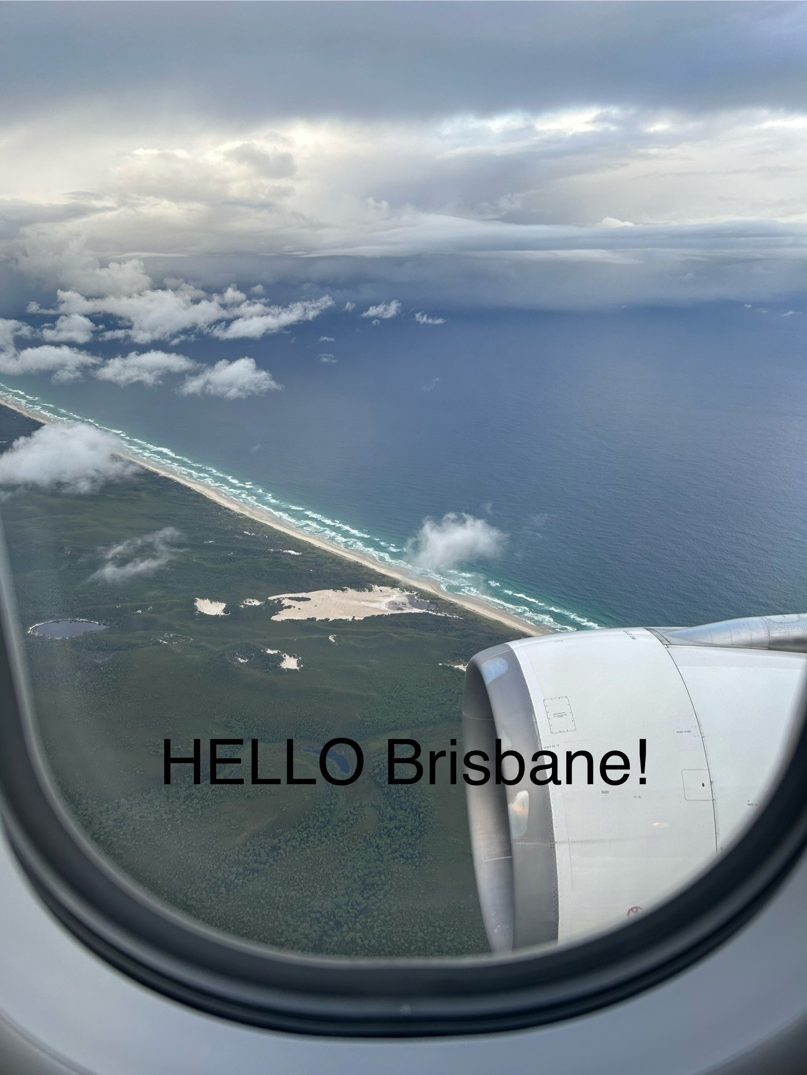 Brisbane from plane