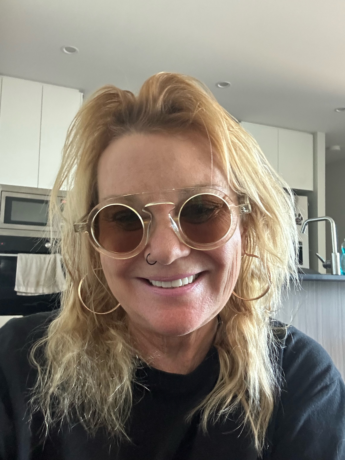Kelly Kaye in glasses